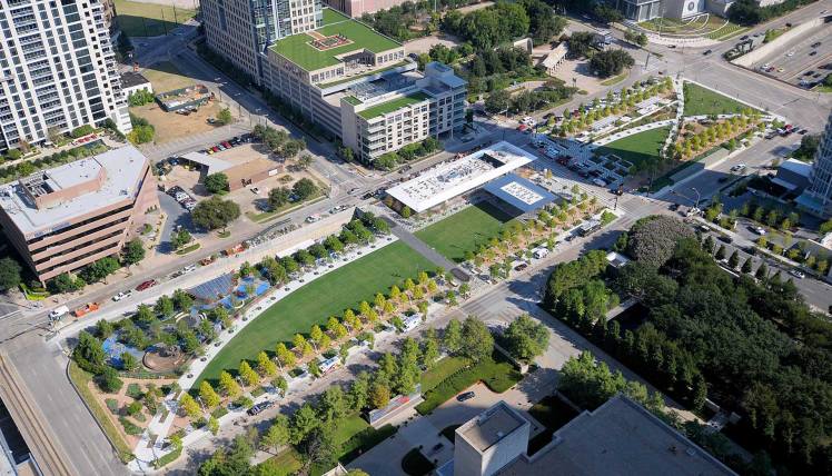 Klyde Warren Park Aerial View 2